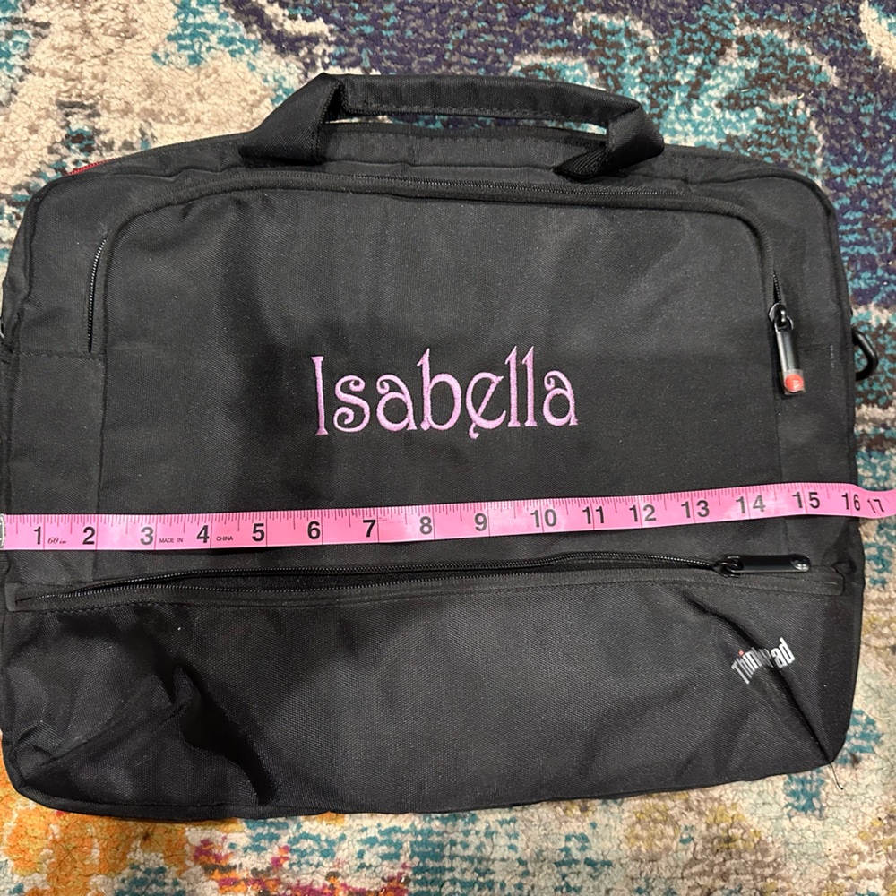 Brand New Laptop Case. Embroidered “Isabella”